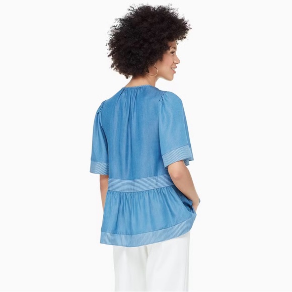 Kate Spade Indigo Railroad Top - Picture 10 of 10